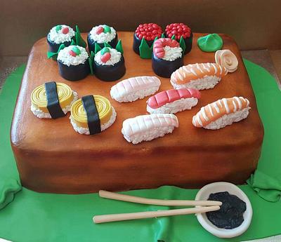 Sushi table - Cake by CakesbyDiana