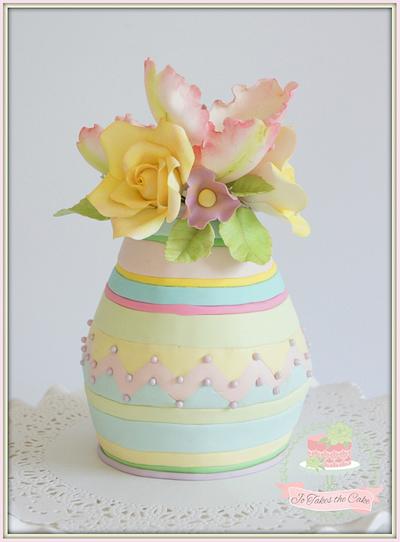 Easter Vase - Cake by Jo Finlayson (Jo Takes the Cake)
