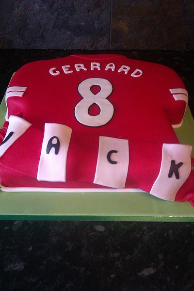 football shirt cake - Cake by Caked