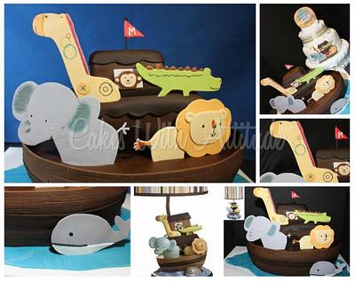 Noah's Ark Baby Shower Cake - Cake by Viviana & Guelcys