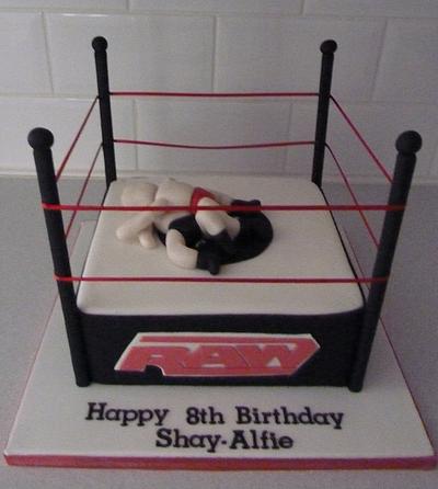 Wrestling Ring - Cake by Sharon Todd