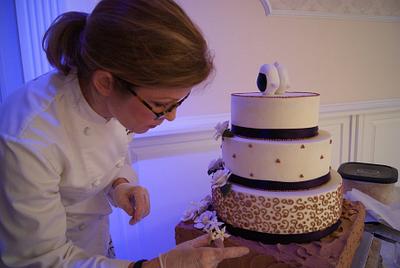 Chocolate & almond wedding cake - Cake by Marney White