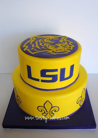 LSU Grooms Cake - Cake by Tasty Cakes