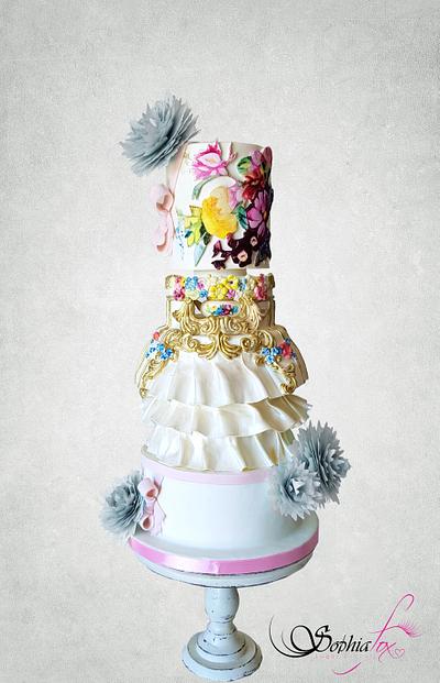 Couture Cakers International - Design Inspiration from Mary Katrantzou  - Cake by Sophia  Fox