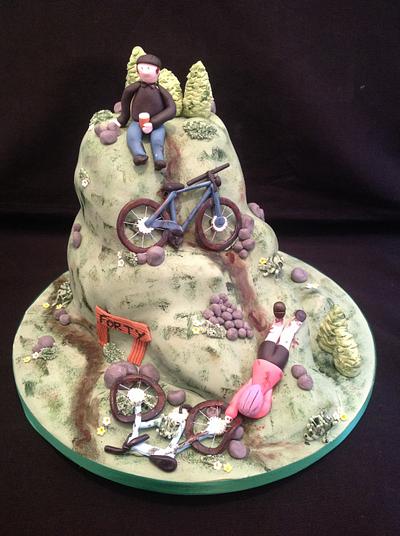 Mountain bike cake - Cake by Linda Milne (the little cake room)
