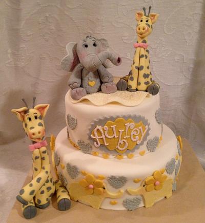 Giraffe Baby Shower cake - Cake by Maggie Rosario