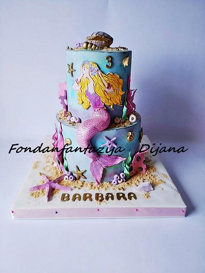 Mermaid cake - Cake by Fondantfantasy