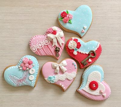 Love hearts  - Cake by sansil (Silviya Mihailova)