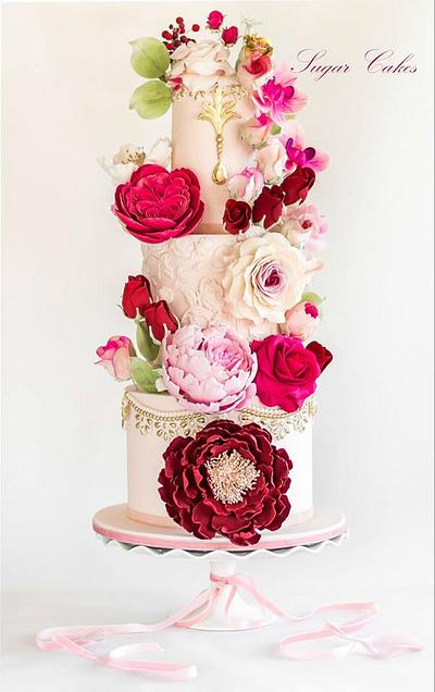 "Vibrantly Vintage" - Cake by Sugar Cakes 