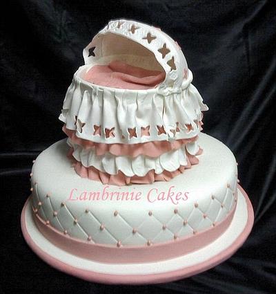 Baby Bassinet - Cake by Lambrinie Cakes