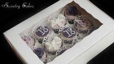 Purple themed - Cake by Eccentry Cakez