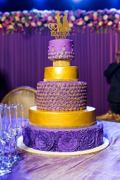 Purple and Gold - Cake by Sonakshi