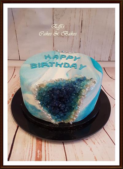 Geode Birthday Cake  - Cake by Effi's Cakes & Bakes 