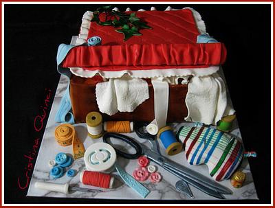 Basket of sewing - Cake by Cristina Quinci
