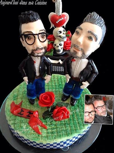 Best wishes Thierry et Laurent :) - Cake by Cécile Beaud