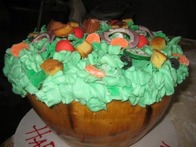 Salad Works Anniversary cake - Cake by Nicole Marker
