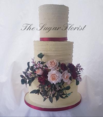 Rustic country wedding - Cake by Thesugarfloristyork