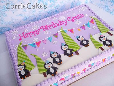 Girly Penguins....again :) - Cake by Corrie