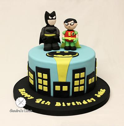 Batman & Robin - Cake by Sandra's cakes