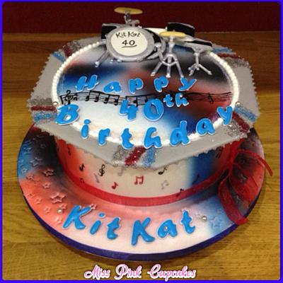 Drum kit cake - Cake by Rachel Bosley 