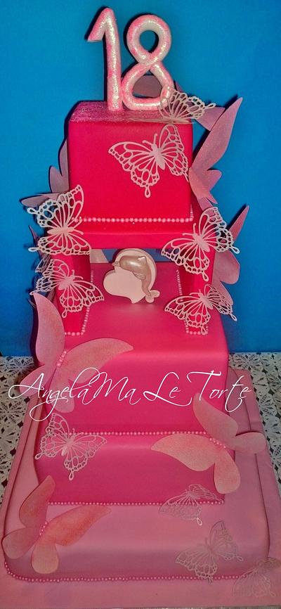 butterfly cake - Cake by AngelaMa Le Torte