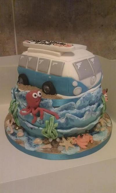 VW Camper and Beach theme - Cake by Occasion Cakes by naomi