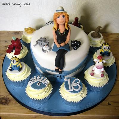 16th Birthday cake cupcake - Cake by Rachel Manning Cakes