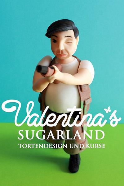 Hunter hand made figurine - Cake by Valentina's Sugarland