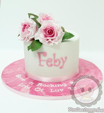 Rose Spray Cake - Cake by YumZee_Cuppycakes