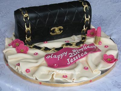 Chanel purse cake - Cake by Mira - Mirabella Desserts