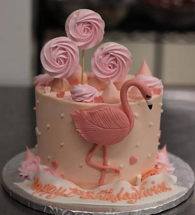 Flamingotheme Birthday Cake - Cake by Leo Sciancalepore