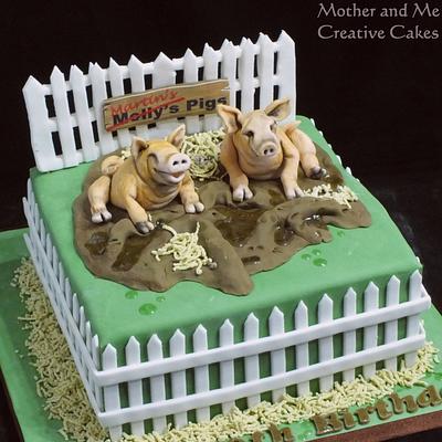 Pigs in the Mud! - Cake by Mother and Me Creative Cakes