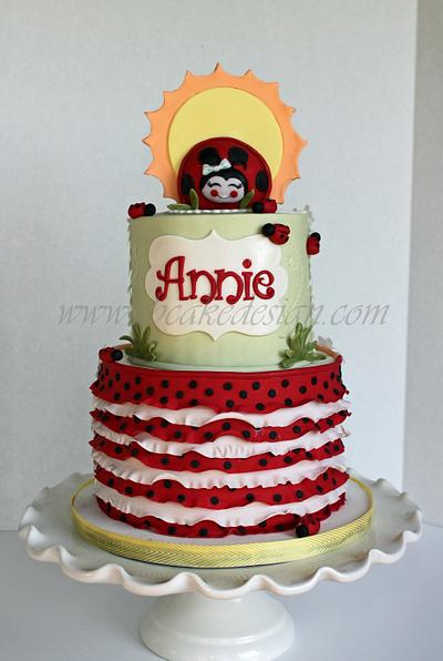 Split Twin Birthday Cake - Cake by Shannon Bond Cake Design