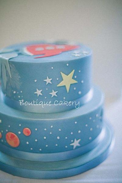 Rocket Cake for a photo shoot at the London Science Museum - Cake by Boutique Cakery