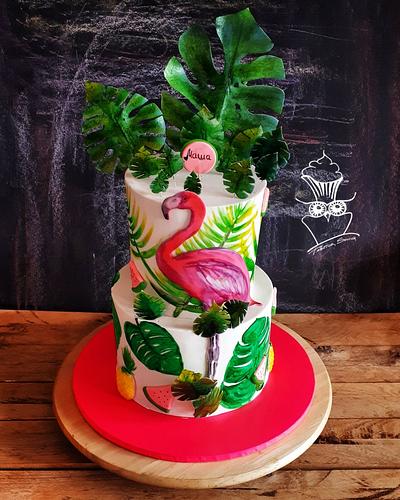 Flamingo cake - Cake by Tortica Sovica