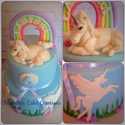 Unicorns and Rainbows  - Cake by Chantelle's Cake Creations