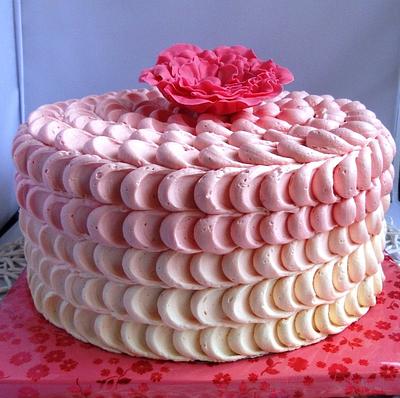 Pink Buttercream Cake - Cake by Noni Wardani