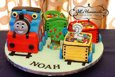 3D Thomas the Tank Engine - Cake by Jill Mostrales