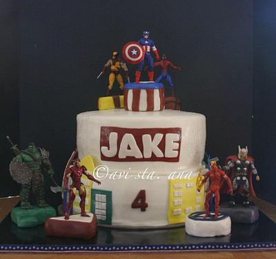 Marvel Superheroes cake - Cake by ALotofSugar