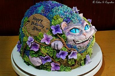Cheshire cat blues - Cake by Alfred (A. Cakes & Cupcakes)