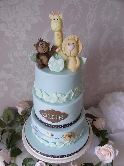 Jungle Theme 1st Birthday Cake - Cake by Lulu Belles Cupcake Creations