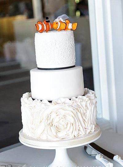 Clown Fish Wedding Cake - Cake by Whitsunday Baked Creations - Deb Smith