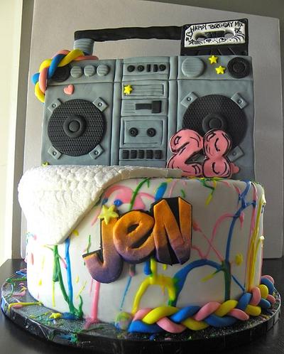 Totally 80's Birthday - Cake by Erin Gardner