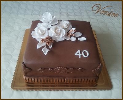 Brown and white - Cake by Renáta 