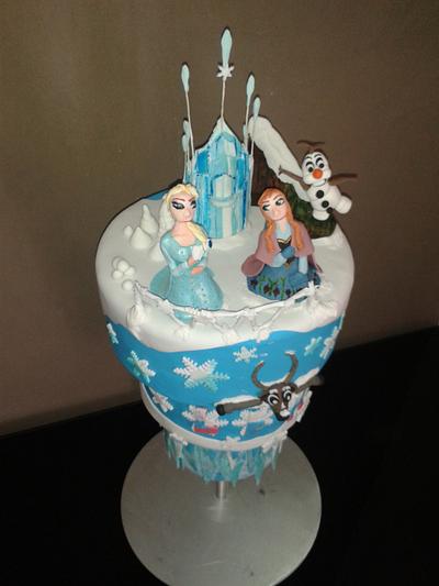 frozen theme birthday cake - Cake by Cake Towers
