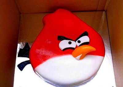 Red Angry Bird Cake - Cake by Mimi's Sweet Shoppe Amanda Burgess
