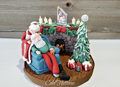 Christmas with Family and Friends - CPC Christmas Collaboration - Cake by Donna Tokazowski- Cake Hatteras, Martinsburg WV