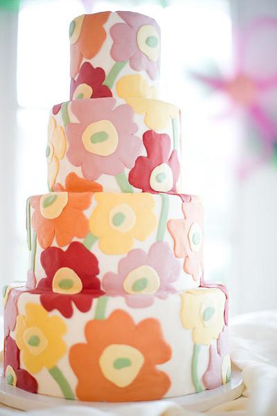 Marimekko Wedding Cake - Cake by Erin Gardner