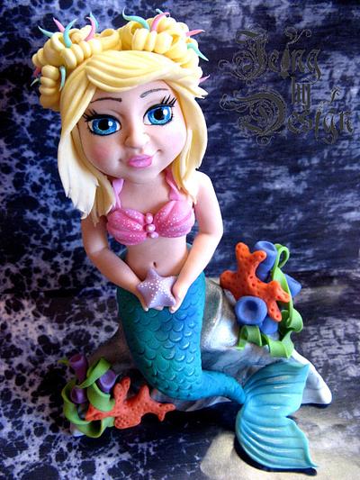 Little Girl Mermaid - Cake by Jennifer