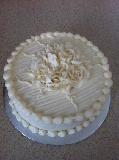 Simple Wedding Slicing Cakes - Cake by caymancake